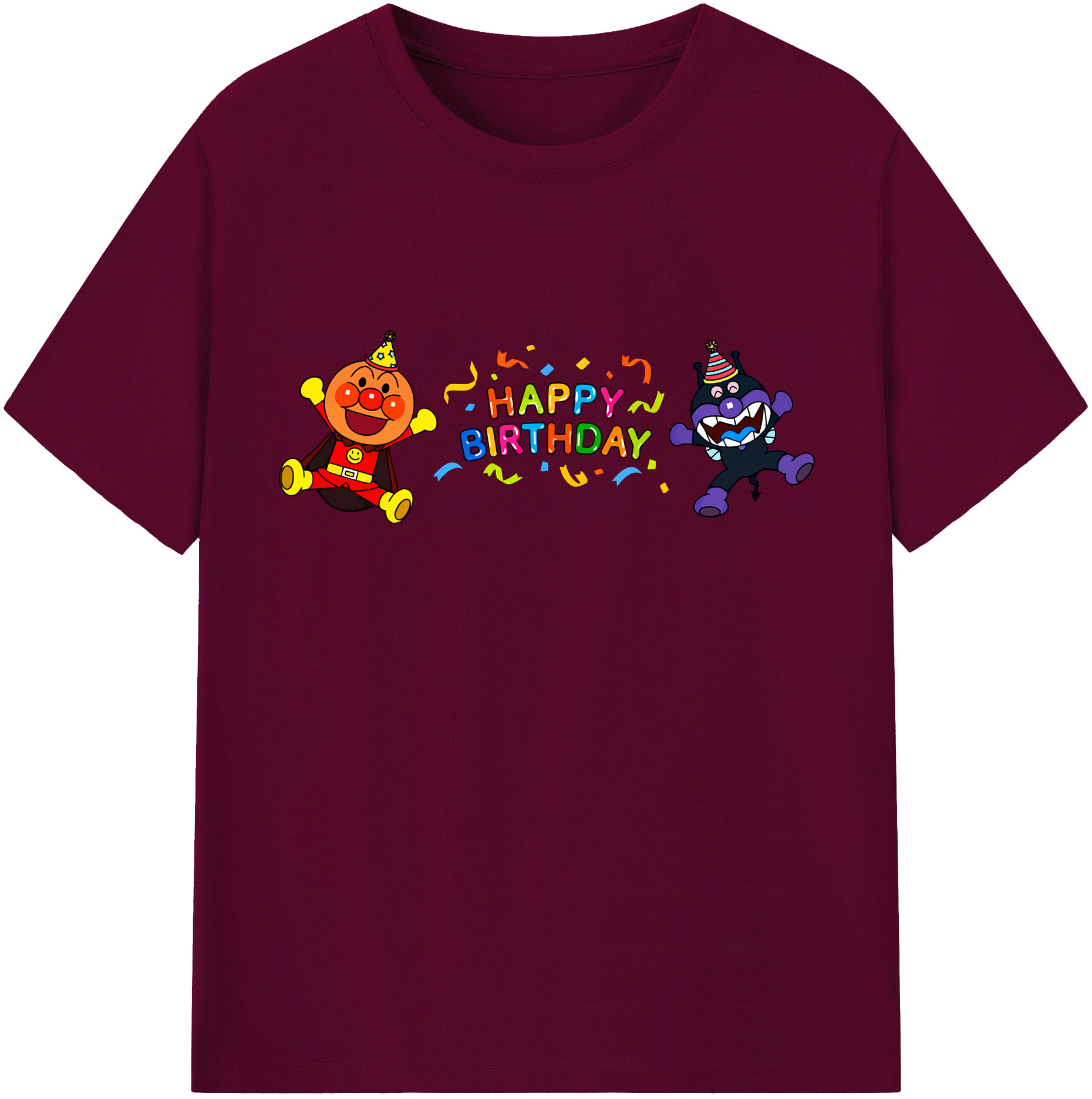（画像用） アンパンマン Anpanman レディースカジュアルプリントTシャツ（綿100％）